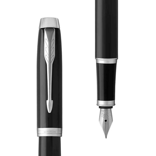 Parker IM Black Chrome Trim Fountain Pen