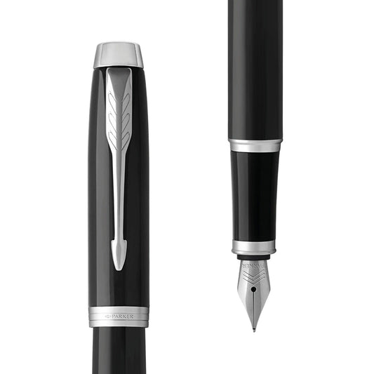 Parker IM Black Chrome Trim Fountain Pen