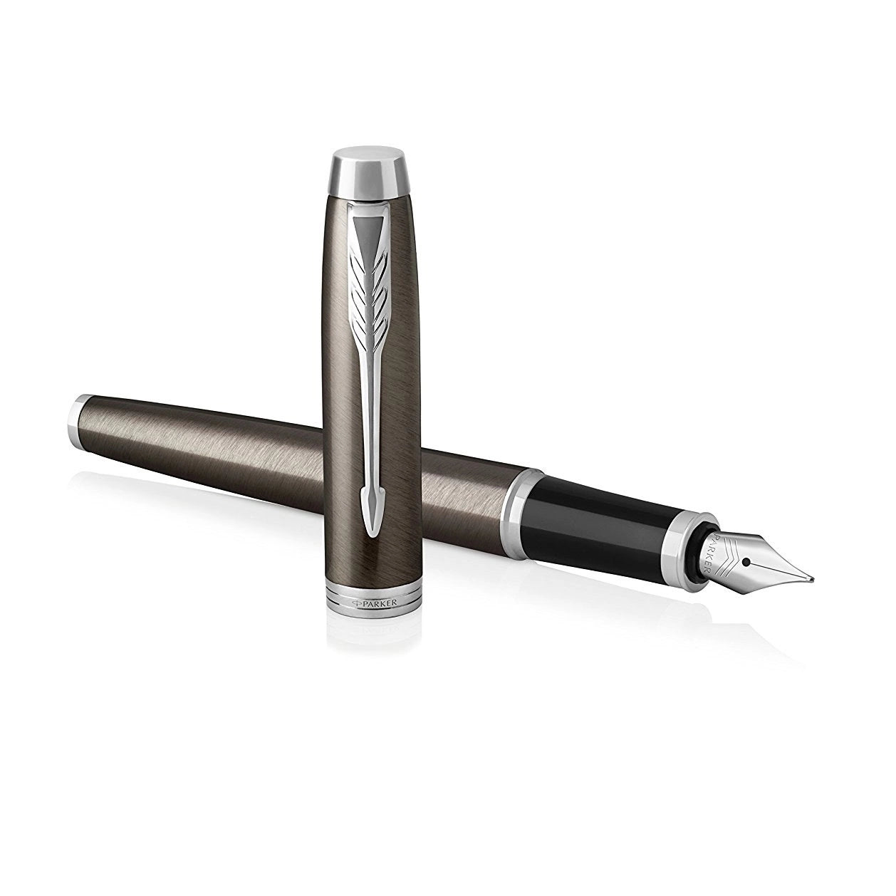 Parker IM Dark Expresso Chrome Trim Fountain Pen