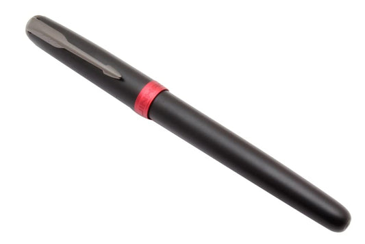 Jinhao 75 Metal Black Red Fountain Pen - Al Qalam
