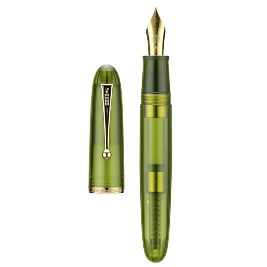 Jinhao 9019 Transparent Green Fountain Pen - Al Qalam