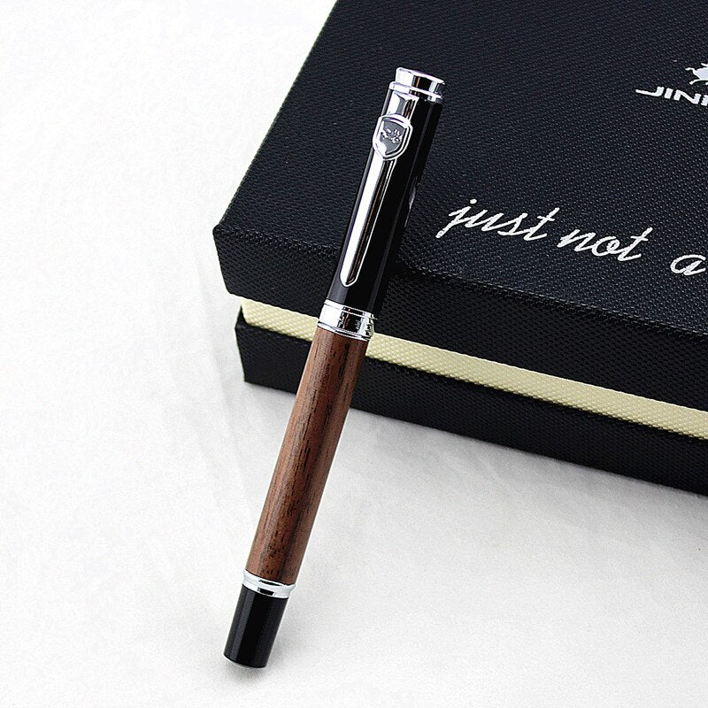 Jinhao 8802 Rosewood Fountain Pen - Al Qalam