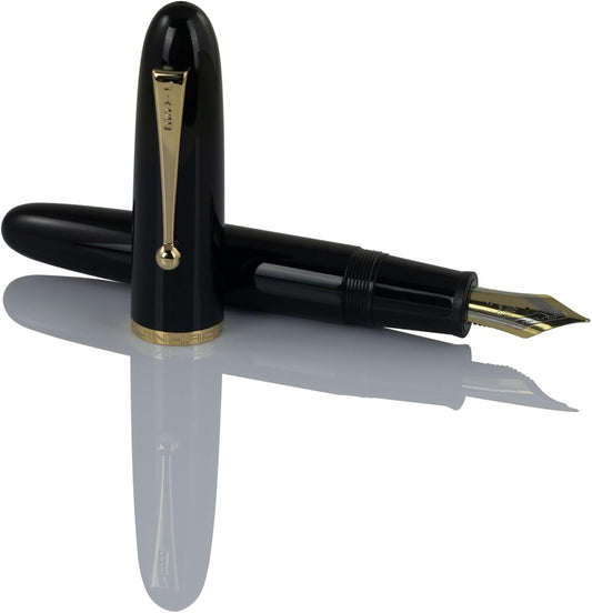Jinhao 9019 Solid Black Fountain Pen - Al Qalam
