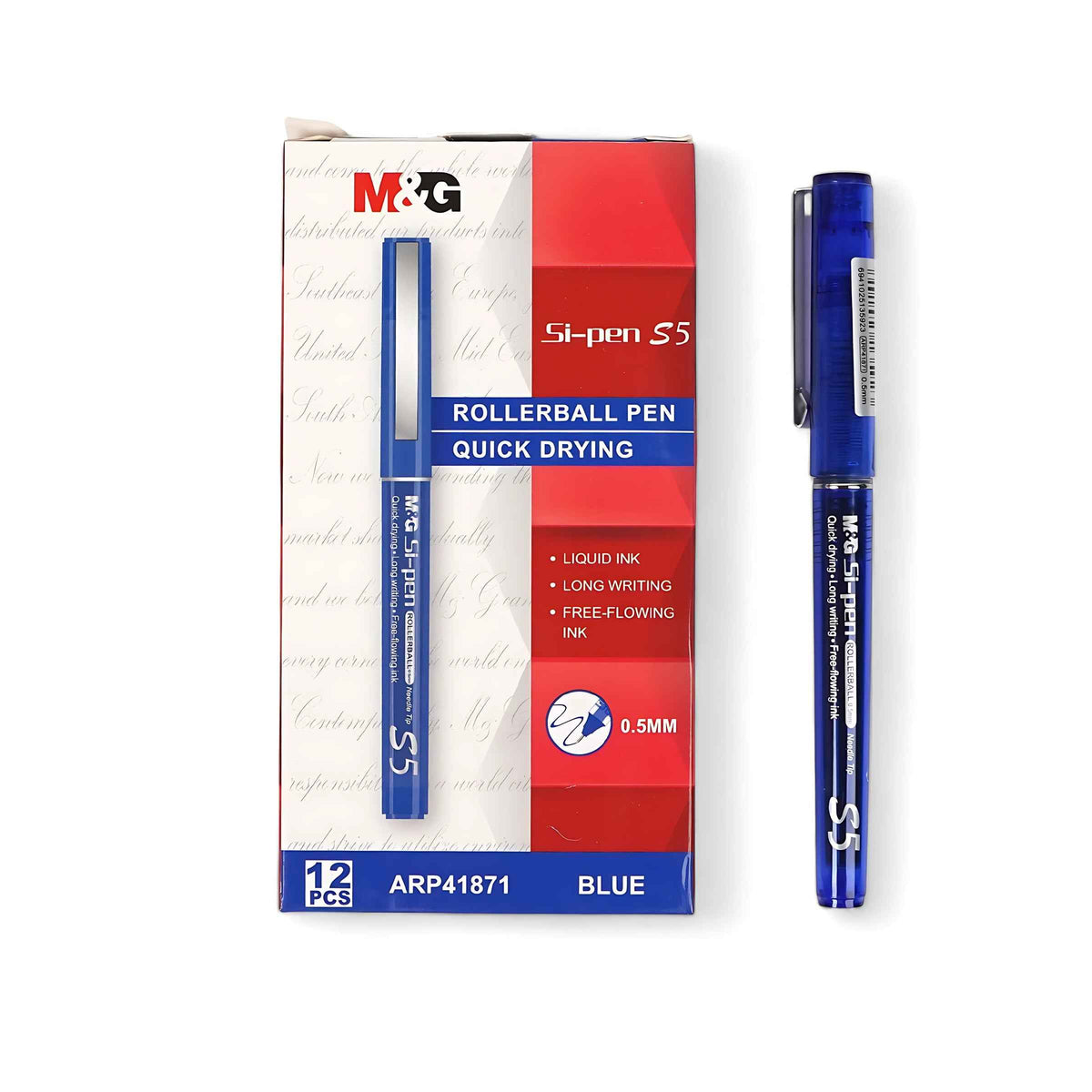 M&G Si-Pen S5 Roller Pen Blue