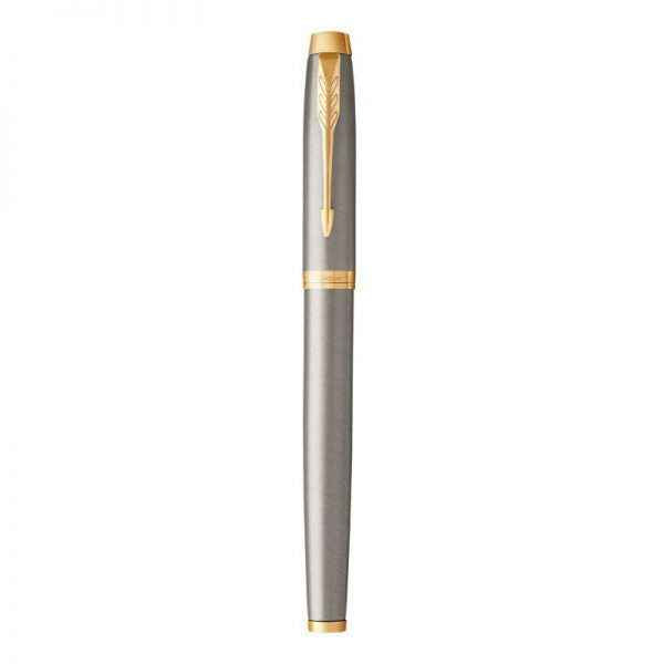 Parker IM Stainless Steel Gold Trim Fountain Pen