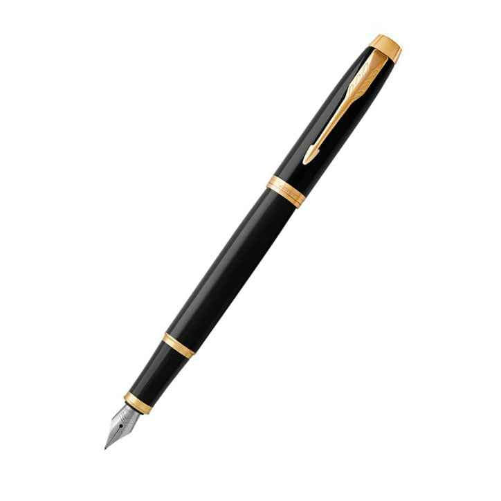 Parker IM Black Gold Trim Fountain Pen
