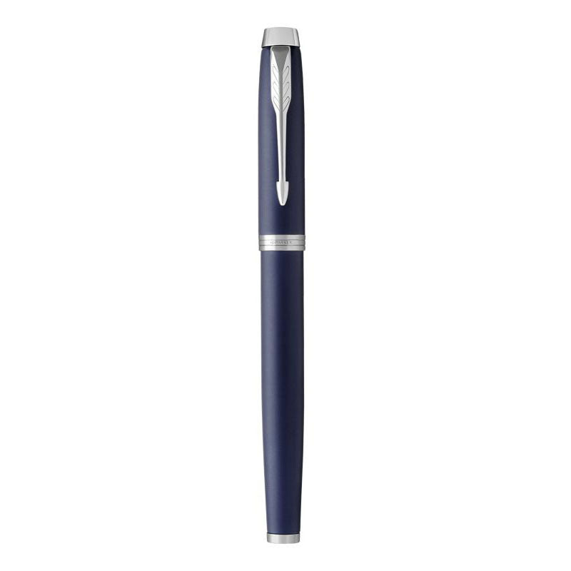 Parker IM Matte Blue Chrome Trim Fountain Pen