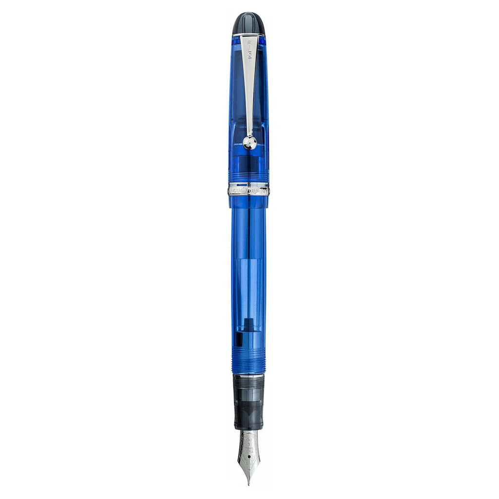 Pilot Custom 74 (M / B) Tinted Blue Fountain Pen - Al Qalam