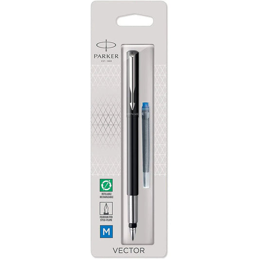 Vector Standard Fountain Pen Black - Al Qalam