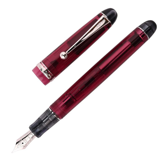 Pilot Custom 74 (M / B) Tinted Red Wine Fountain Pen - Al Qalam