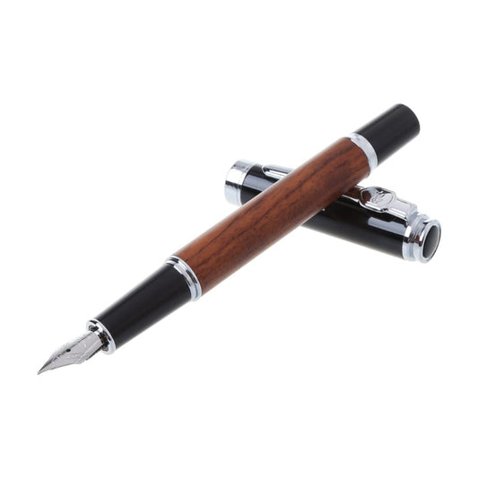 Jinhao 8802 Rosewood Fountain Pen - Al Qalam