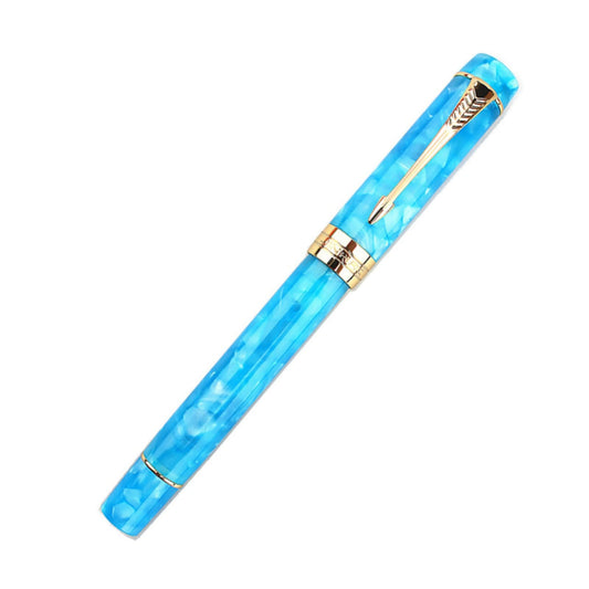 Jinhao Century 100 Sky Blue Marble Fountain Pen - Al Qalam
