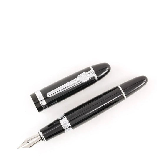 Jinhao 159 Black Chrome Trim Fountain Pen - Al Qalam