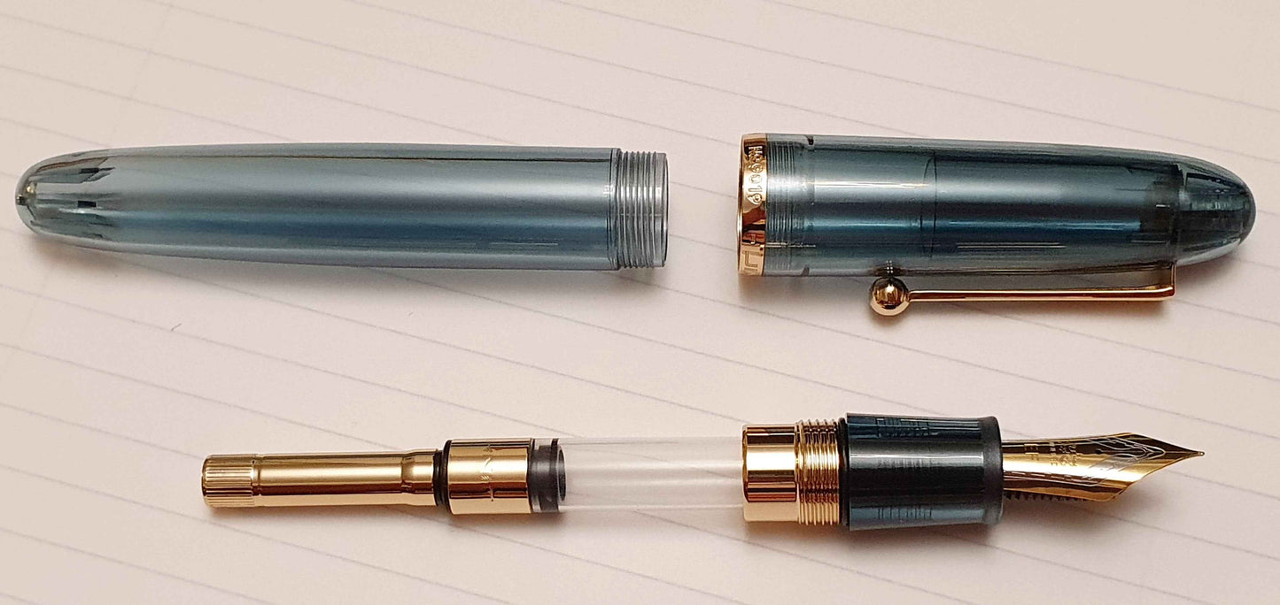Jinhao 9019 Transparent Blue Fountain Pen