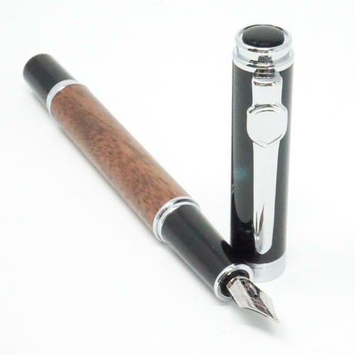 Jinhao 8802A Walnut Fountain Pen - Al Qalam