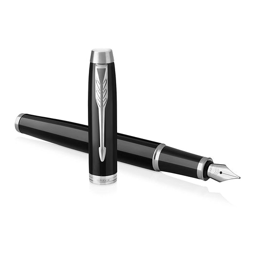 Parker IM Black Chrome Trim Fountain Pen