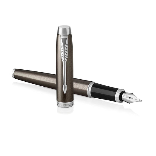 Parker IM Dark Expresso Chrome Trim Fountain Pen
