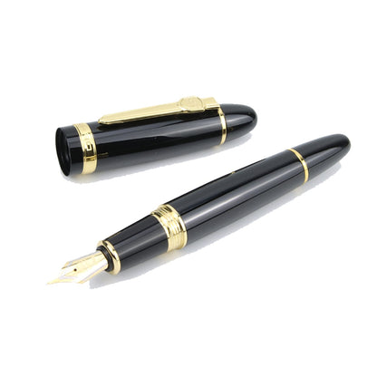 Jinhao 159 Black Gold Trim Fountain Pen - Al Qalam