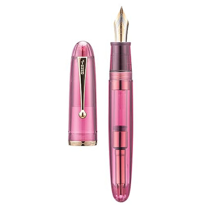 Jinhao 9019 Transparent Pink Fountain Pen - Al Qalam