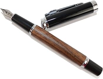 Jinhao 8802A Walnut Fountain Pen - Al Qalam