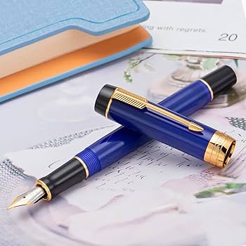 Jinhao Century 100 Fountain Pen Blue - Fine - Al Qalam
