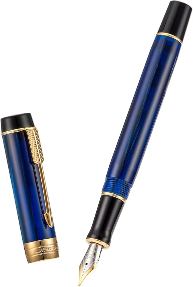 Jinhao Century 100 Fountain Pen Blue - Fine - Al Qalam