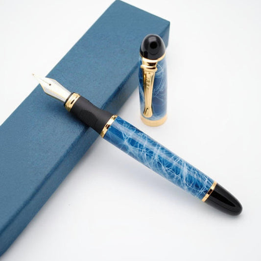 Jinhao X450 Blue Marble Fountain Pen