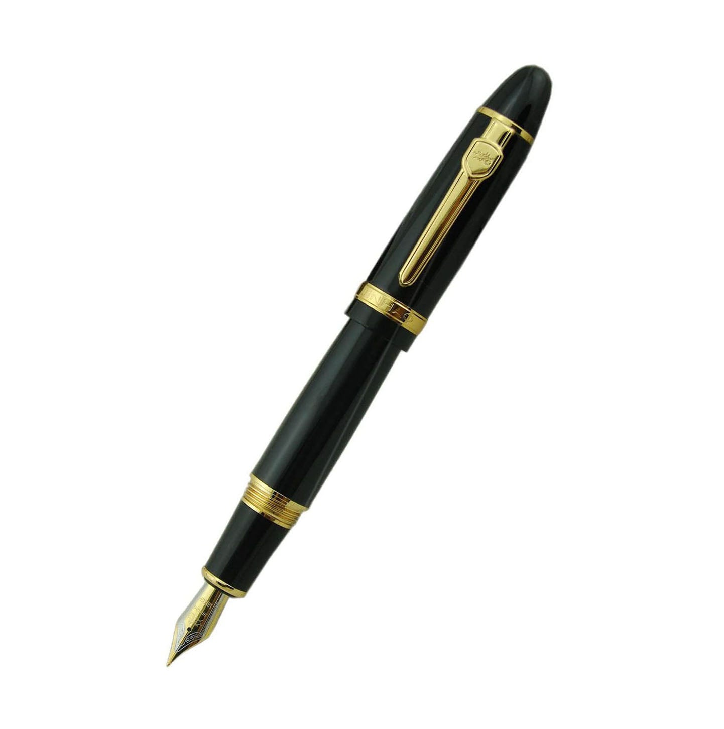 Jinhao 159 Black Gold Trim Fountain Pen - Al Qalam