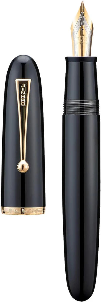 Jinhao 9019 Solid Black Fountain Pen - Al Qalam