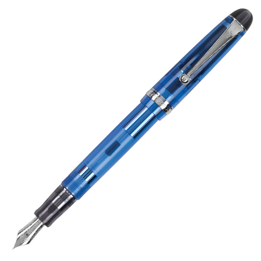 Pilot Custom 74 (M / B) Tinted Blue Fountain Pen - Al Qalam