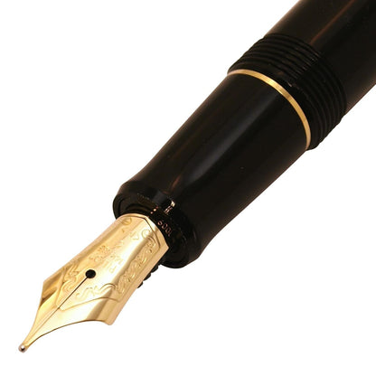 Pilot Custom 74 (F / M / B / BB) Lacquer Black GT Fountain Pen - Al Qalam
