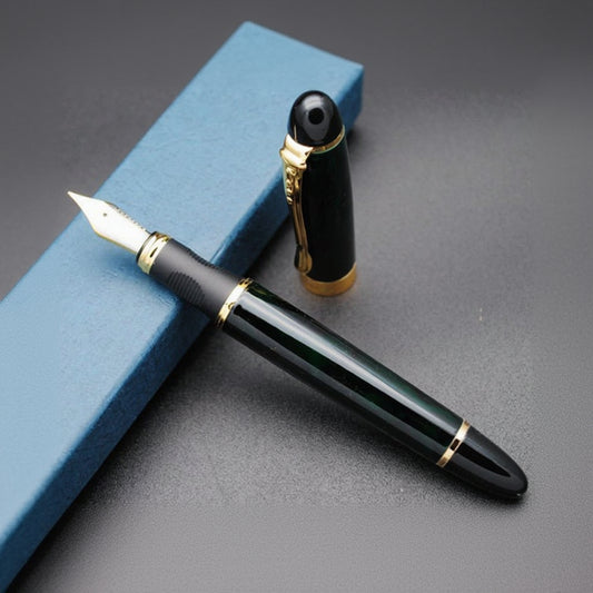Jinhao X450 Green Ice Flowers Fountain Pen