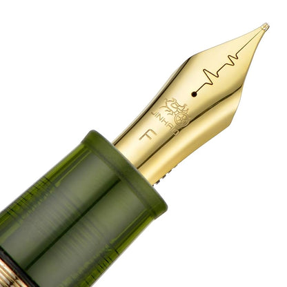 Jinhao 9019 Transparent Green Fountain Pen - Al Qalam