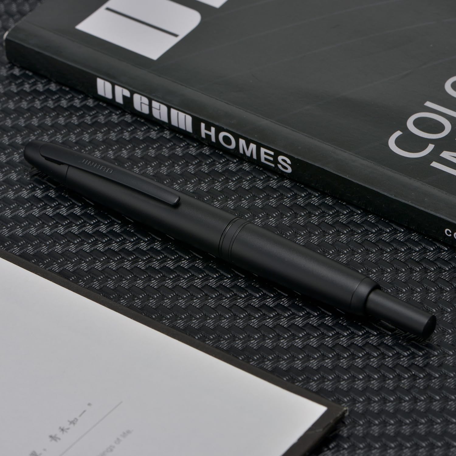 Jinhao 10 Press Capless Matte Black Fountain Pen - Al Qalam