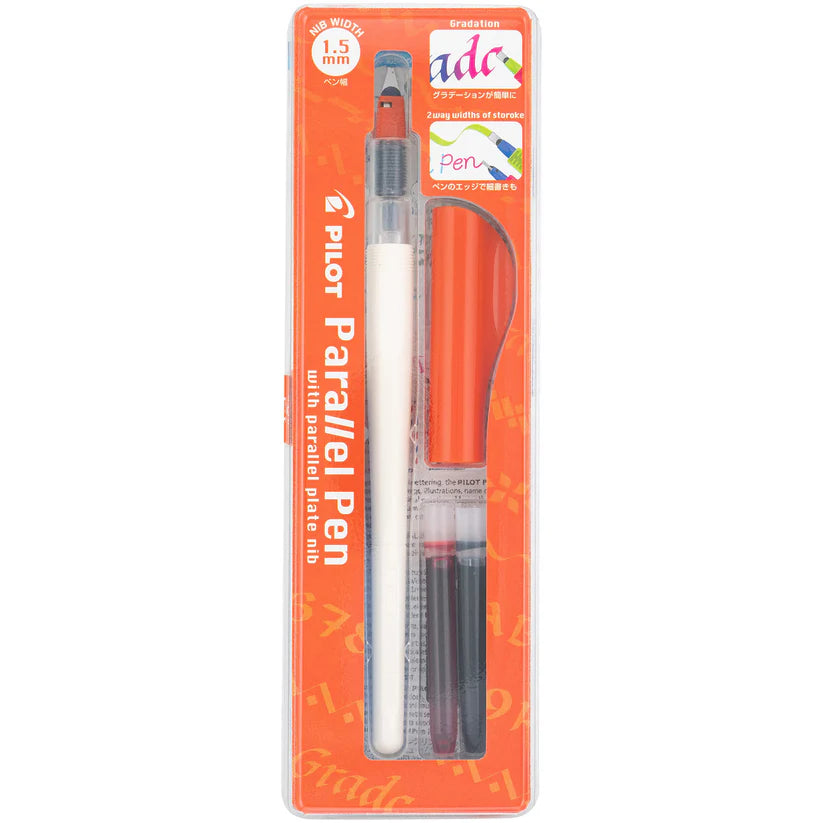 Pilot Parallel Orange Fountain Pen 1.5mm - Al Qalam