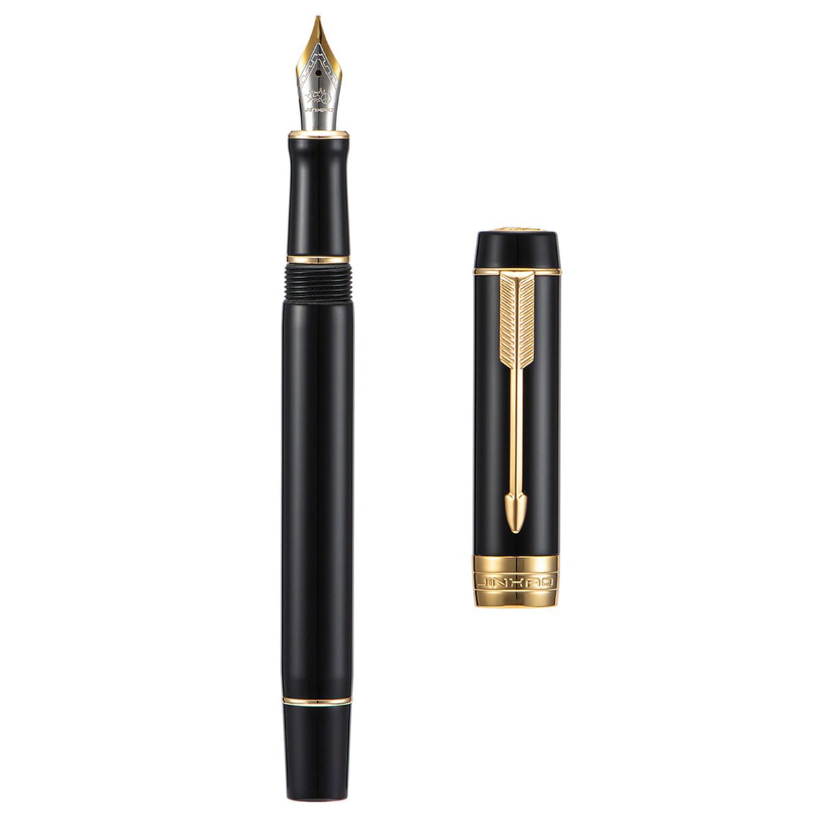 Jinhao Century 100 Fountain Pen Black - Fine - Al Qalam