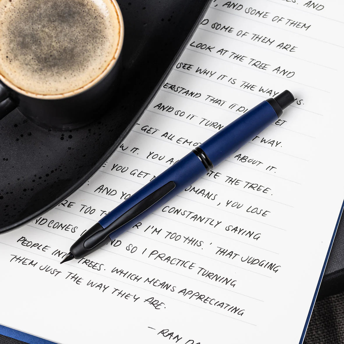 Pilot Capless ( M / B ) Matte Blue BT Fountain Pen - Al Qalam