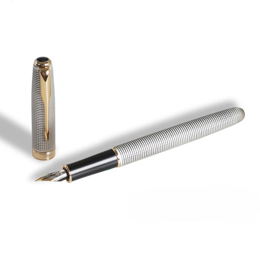 Jinhao 75 Chiseled Silver Fountain Pen