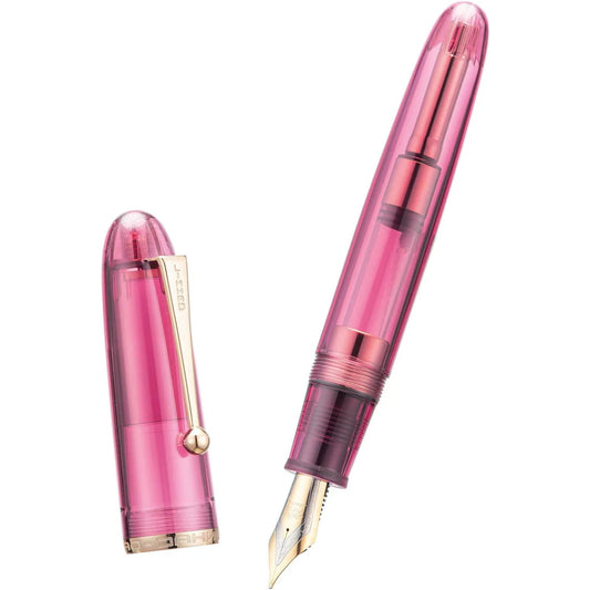 Jinhao 9019 Transparent Pink Fountain Pen - Al Qalam