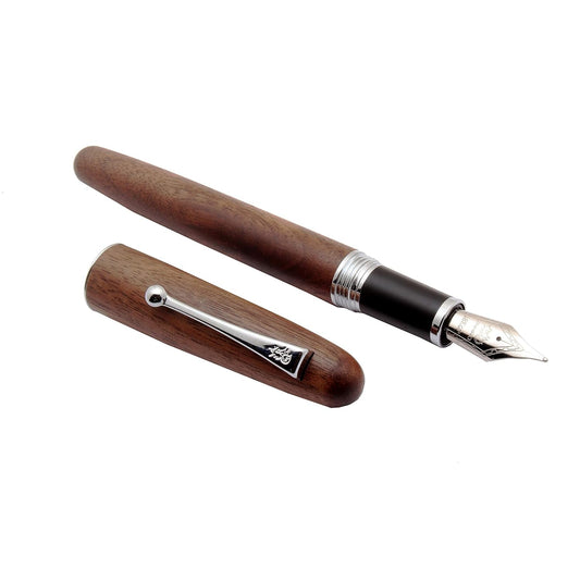 Jinhao 9035 American Walnut Wood Fountain Pen - Al Qalam