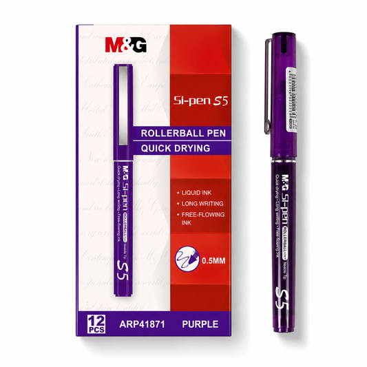 M&G Si-Pen S5 Roller Pen Purple