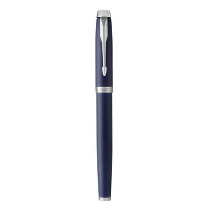 Parker IM Matte Blue Chrome Trim Fountain Pen