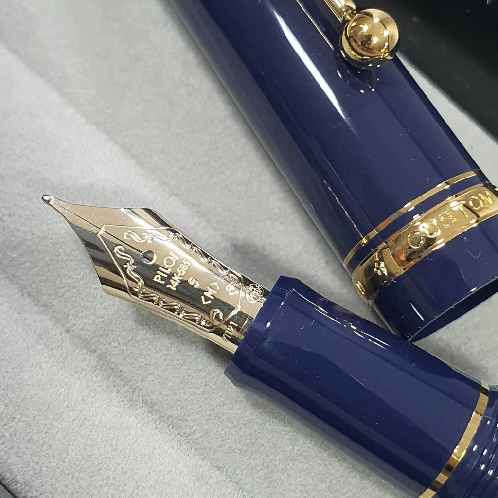 Pilot Custom 74 (M / B) Dark Blue GT Fountain Pen - Al Qalam
