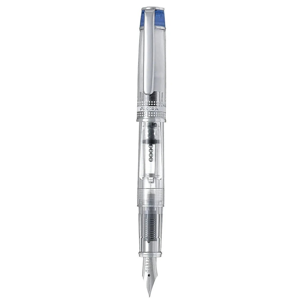 Prera Medium Fountain Pen Transparent Blue - Al Qalam