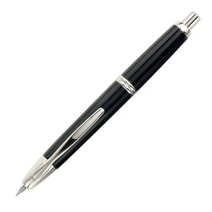 Pilot Capless ( M / B ) Lacquer Black CT Fountain Pen - Al Qalam