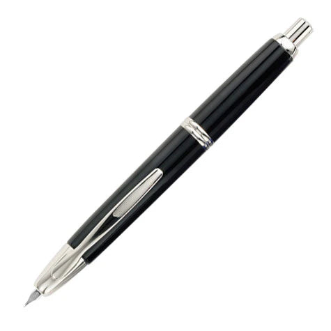 Pilot Capless ( M / B ) Lacquer Black CT Fountain Pen - Al Qalam