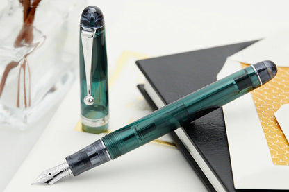 Pilot Custom 74 (M / B) Tinted Green Fountain Pen - Al Qalam