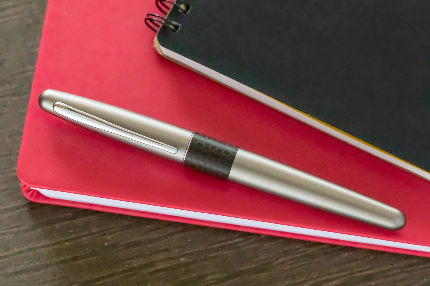 Pilot Fountain Pen Gunmetal Lizard MR 01 - Al Qalam
