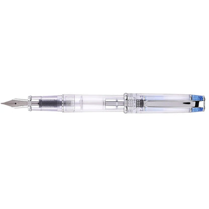 Prera Medium Fountain Pen Transparent Blue - Al Qalam