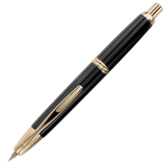 Pilot Capless ( M / B ) Lacquer Black GT Fountain Pen - Al Qalam